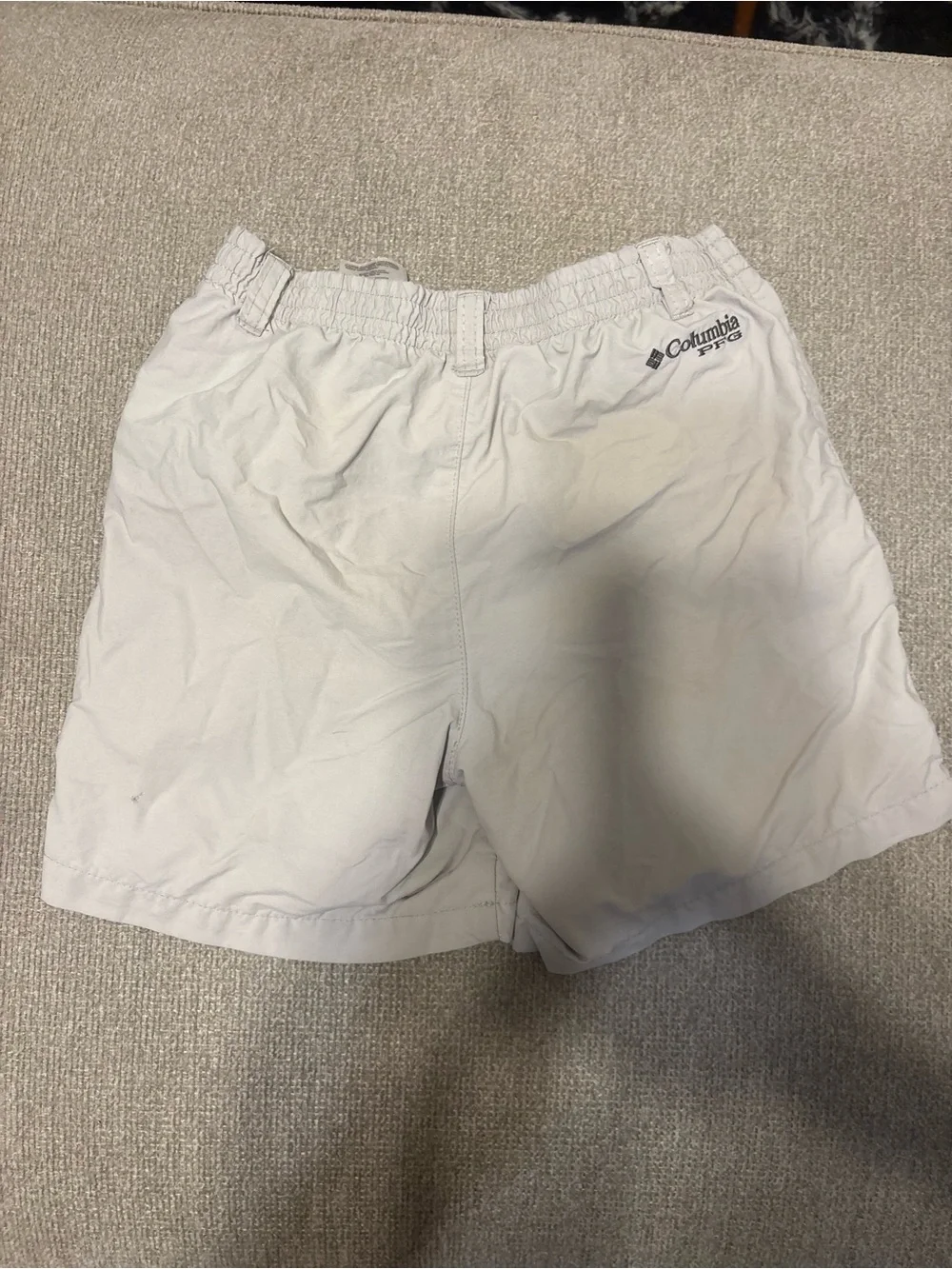 Columbia Light Gray Omni-Shade Athletic Shorts